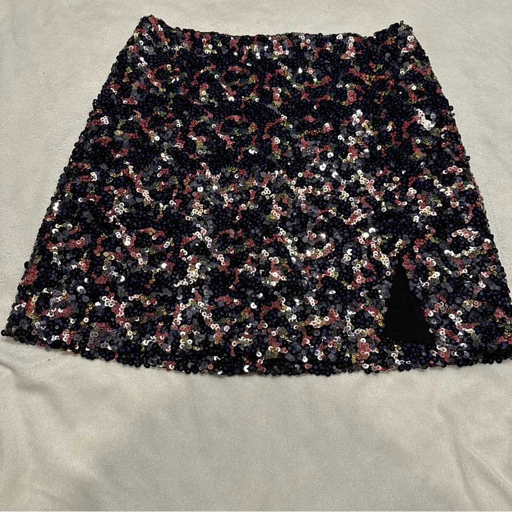Urban‎ Outfitters Small Multicolor Sequin Mini Skirt